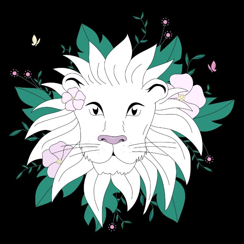Lion botanique
