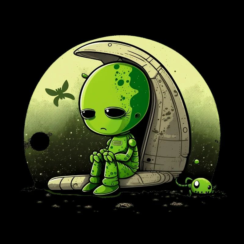 Sad alien