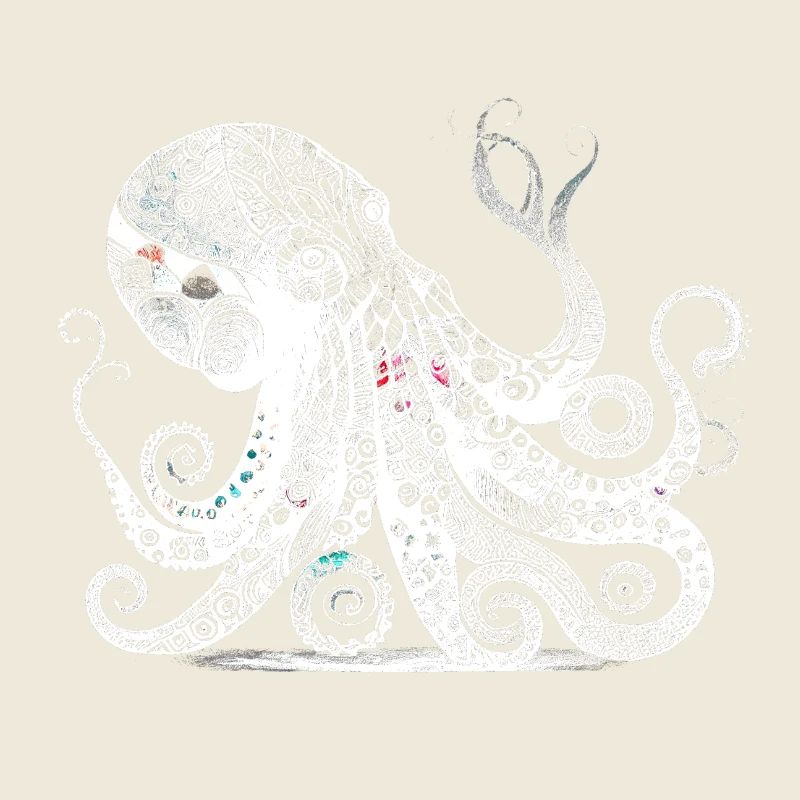 Cool octopus design with Aztec pattern