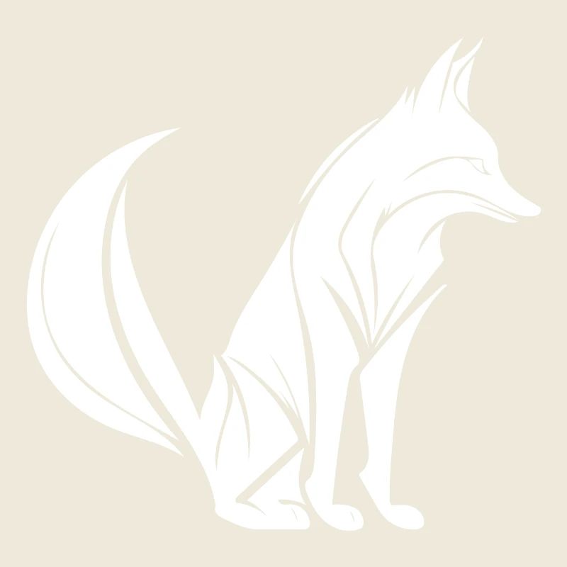 Smart Mignon Fox Tattoo Style Portrait