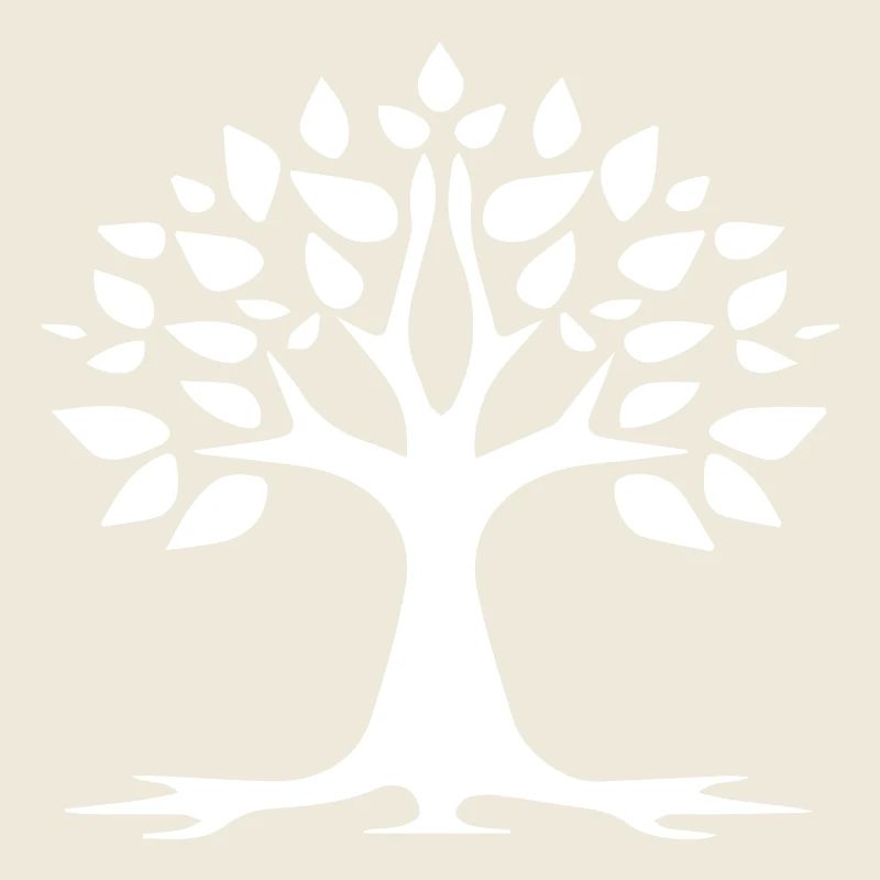 Stilisiertes Baum einfaches Tattoo Logo