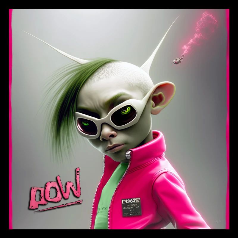 Punk Alien Neon Jacket - Punky alien 01