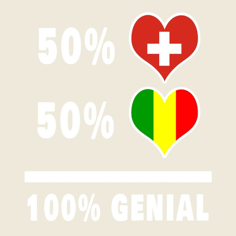 Mali et Suisse 100% Drapeau Génial