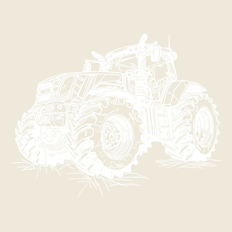 Große Acker Zugmaschine Farm Ernte Traktor