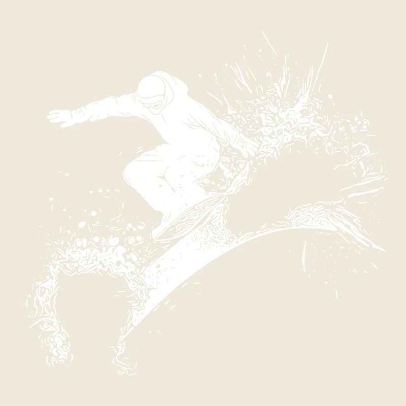 Pulverschnee Jump Style Move Krasses Snowboard
