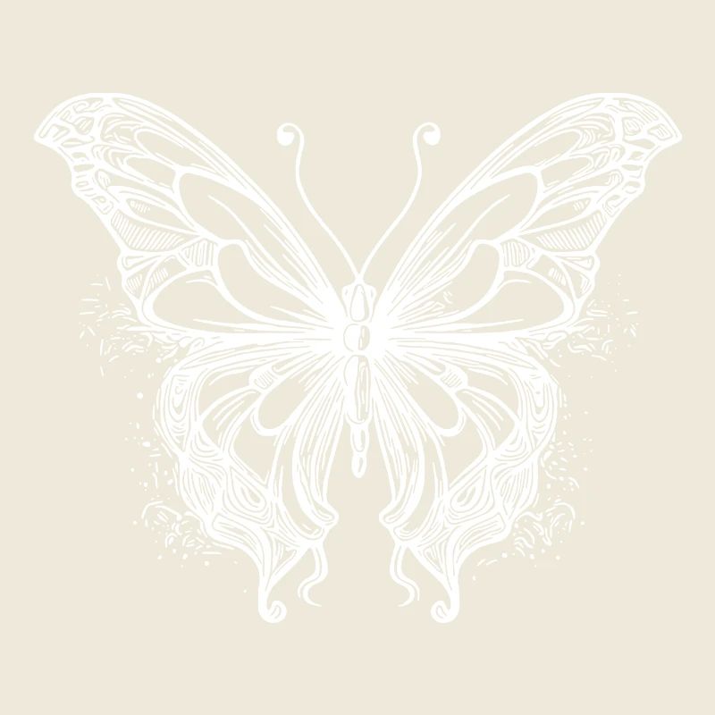 Lignes de tatouage minces Style Butterfly Dream