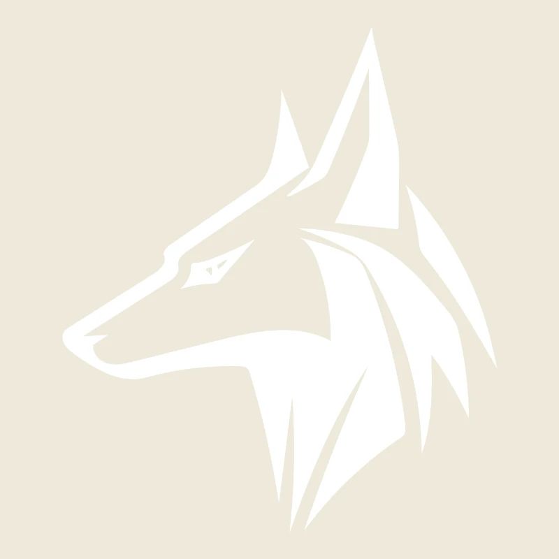 Noble Wolf Head Portrait Style de tatouage