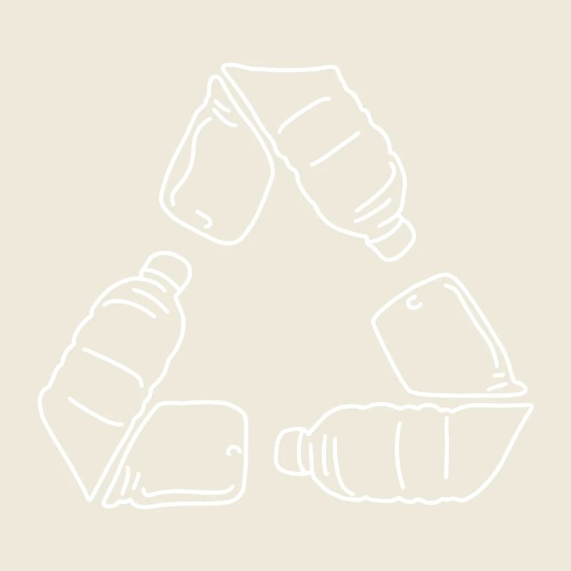 Recycling Flaschen Zeichen