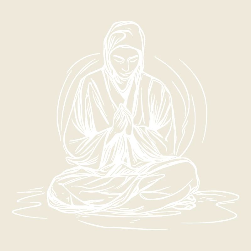 Junger buddhistischer Mönch in tiefer Meditation