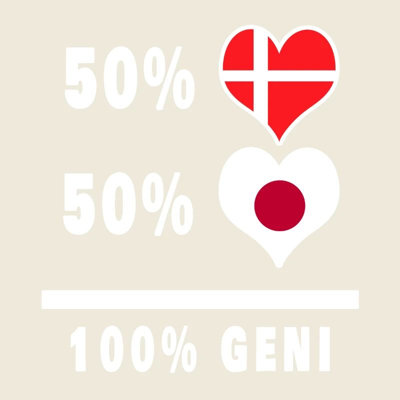 Japon et Danemark 100% drapeau de génie
