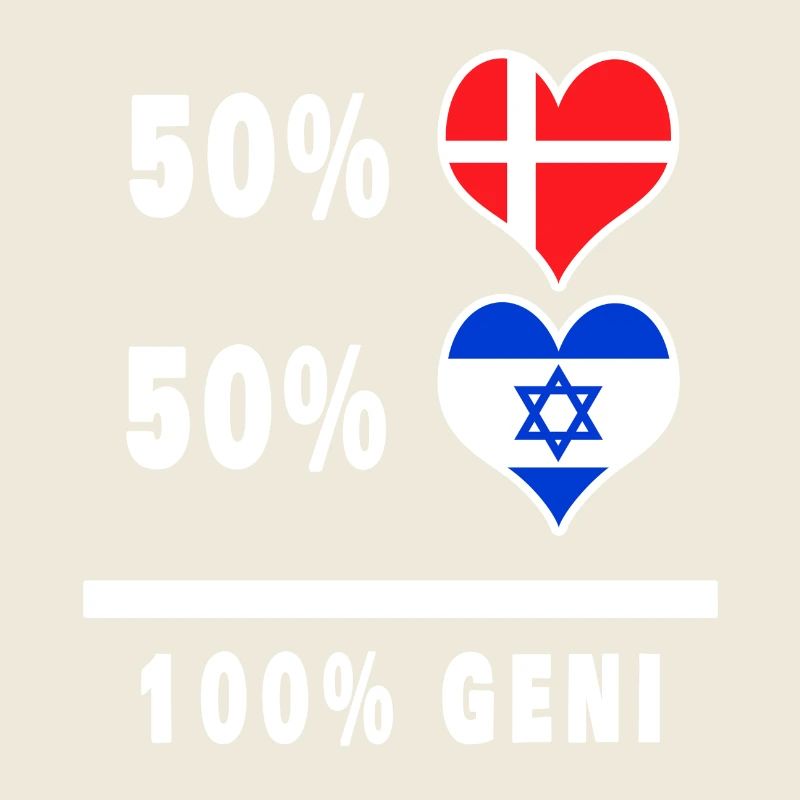 Israël et Danemark 100% drapeau de génie