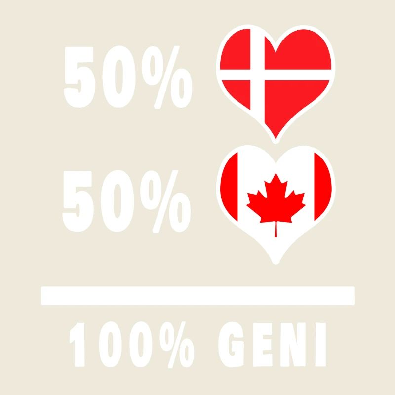 Drapeau 100% génie du Canada et du Danemark