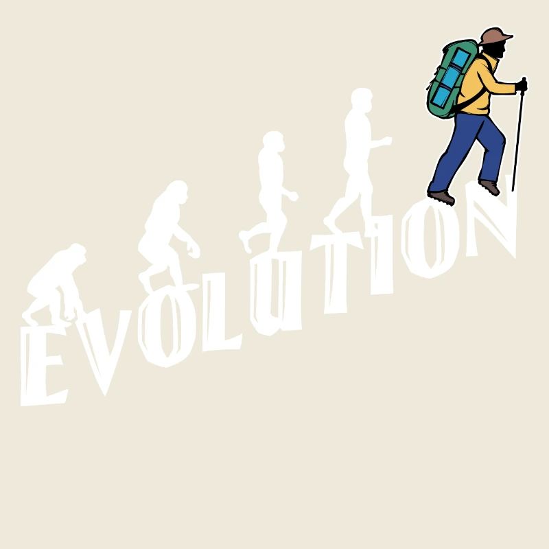 Evolution Wanderer Wandern Wanderung Bergwanderung