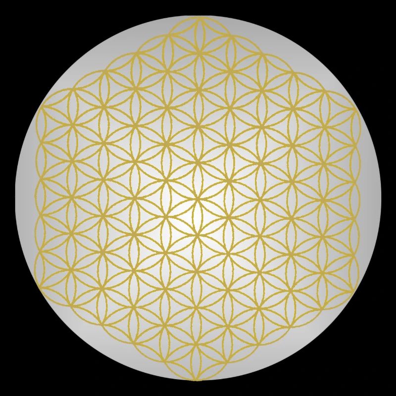 Fleur de Vie Or - 5ème Dimension - Mandala