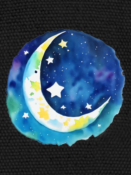 Lune et étoiles