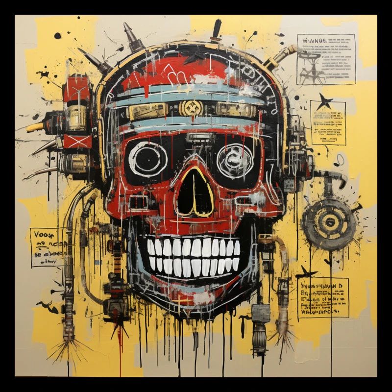 SCHÄDEL-STRASSENKUNST