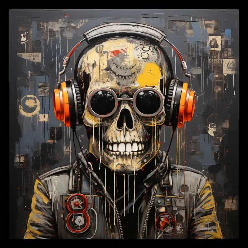 SCHÄDEL-STRASSENKUNST