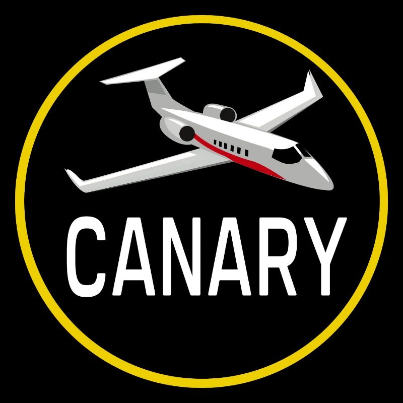 Flugzeug-Späher Kanarienvogel-Flugzeug