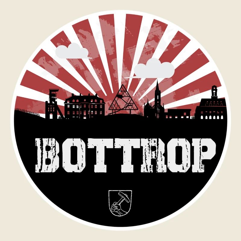 Bottrop Skyline Red & White
