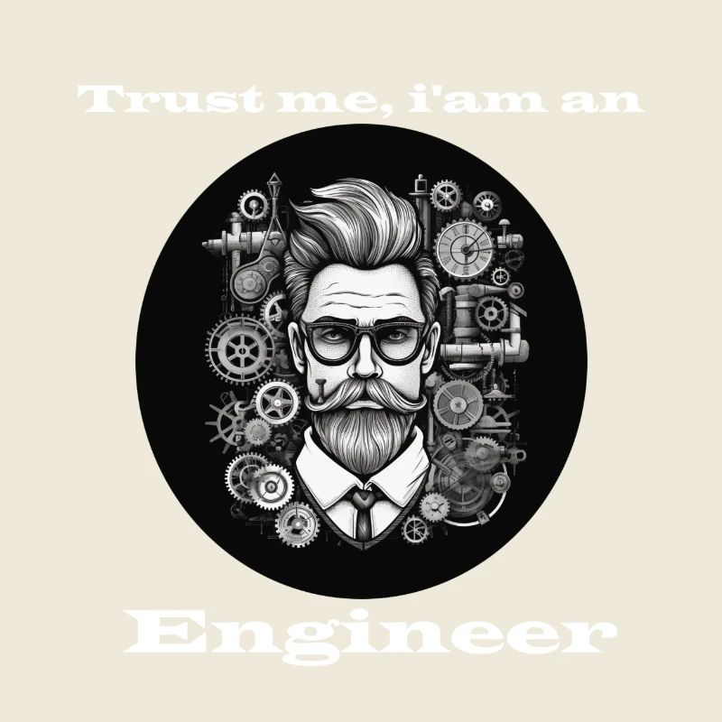 Trust me Engineer weiß