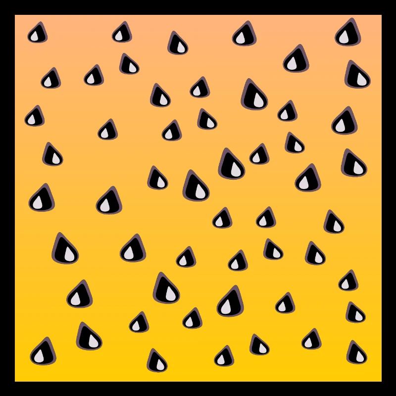 Motif de pastèque jaune LÉGUMES MANGEANT DES GRAINES