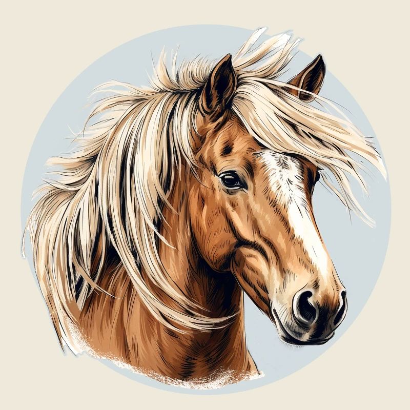 Cheval Haflinger