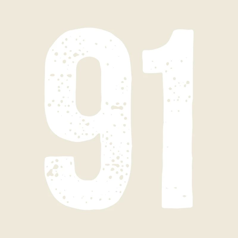 91 Numéros Blanc