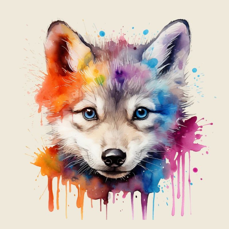 Wolf, grauer Wolf, Wolfsjunges