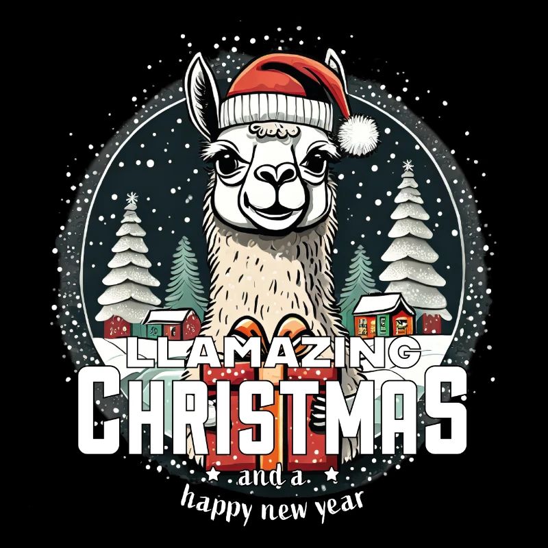 Lama de Noël llincroyable Noël