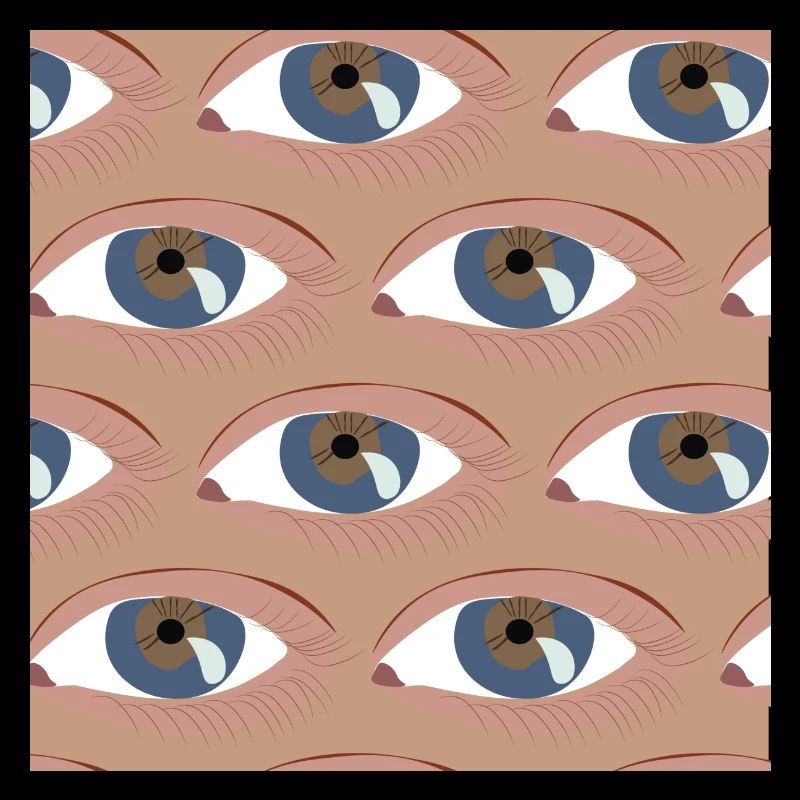 Die Augen aufgereiht