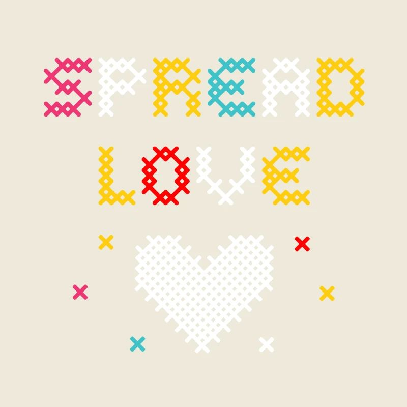 Love Pixel Heart Creative Design