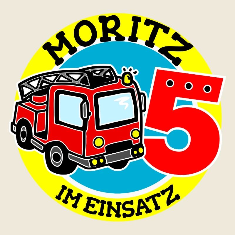Name Moritz 5. Geburtstag Personalisiert