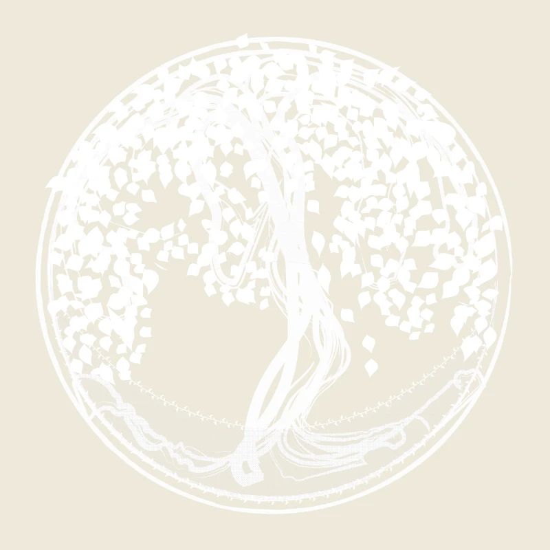 Circle Tree Silhouettes
