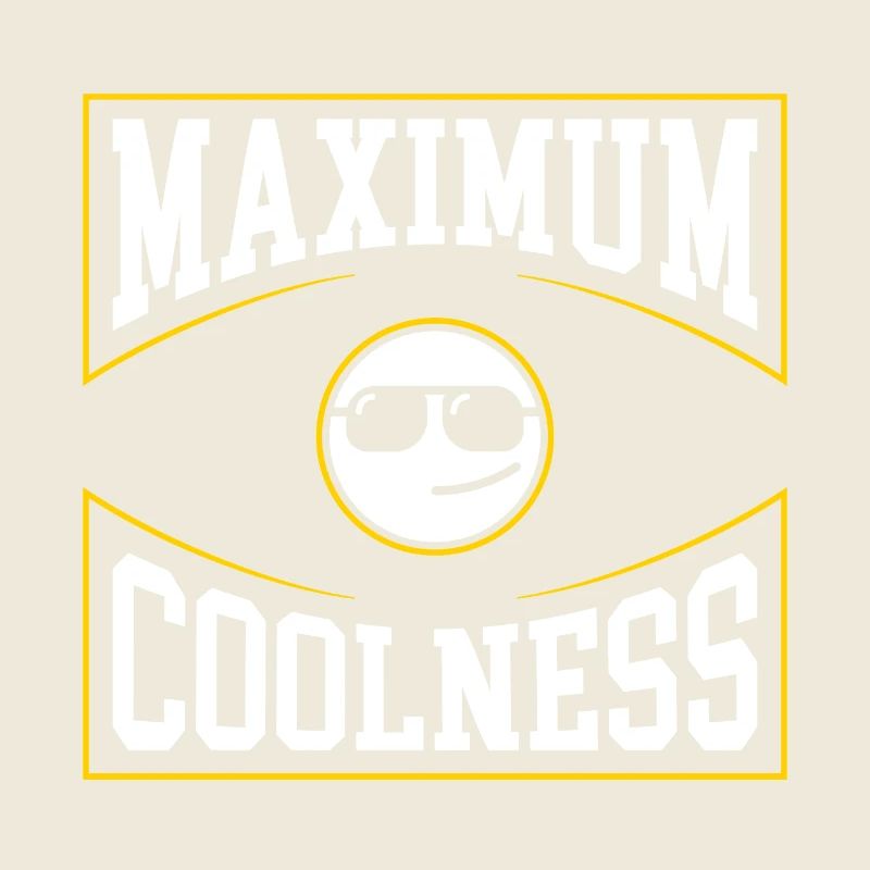 Coolitude maximale Design d’émoticône rétro