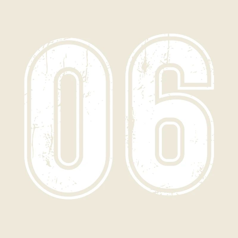 06 Ans Retro Jersey Numéro 06 T-hirt Numéro
