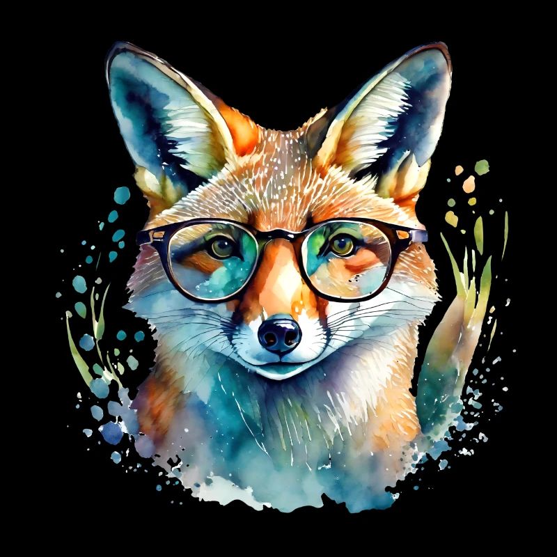 Fuchs mit Brille