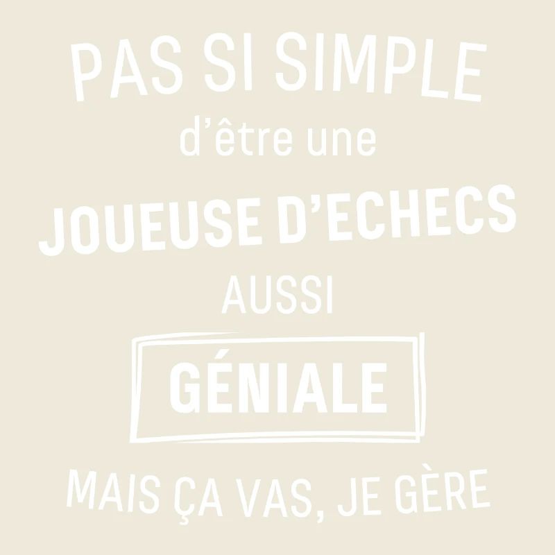 Joueuse d echecs GÉNIALE