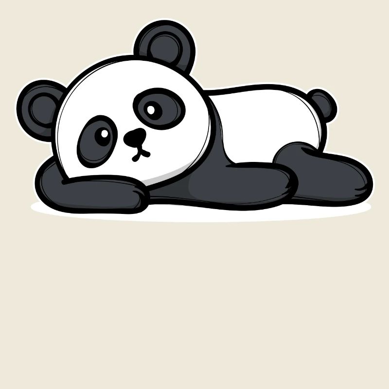 Relax Panda I don't care indifferent attitude