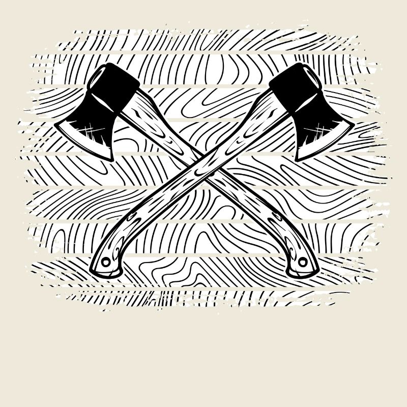 hache, bûcheron, menuiserie, menuiserie, menuiserie, forestier,