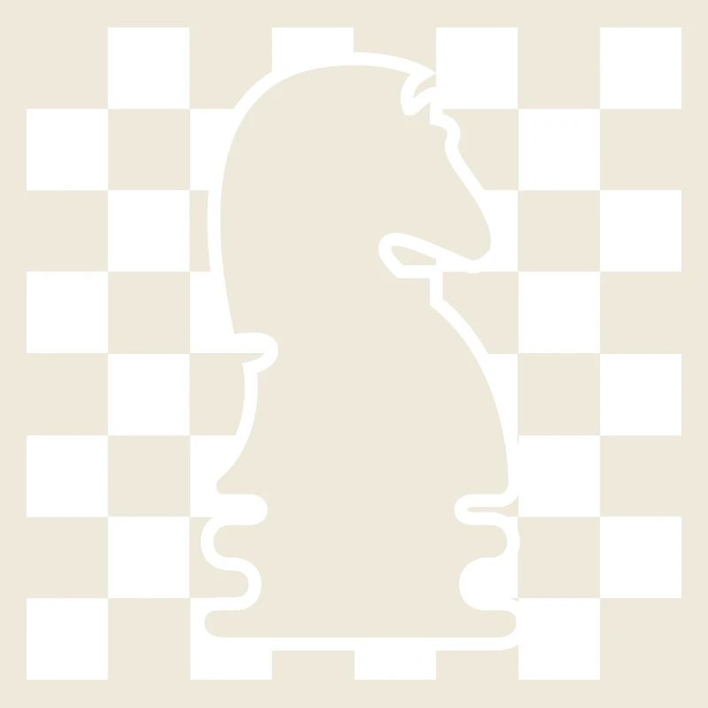 Chess Horse Checkerboard Pattern Symbol Graphic Logo