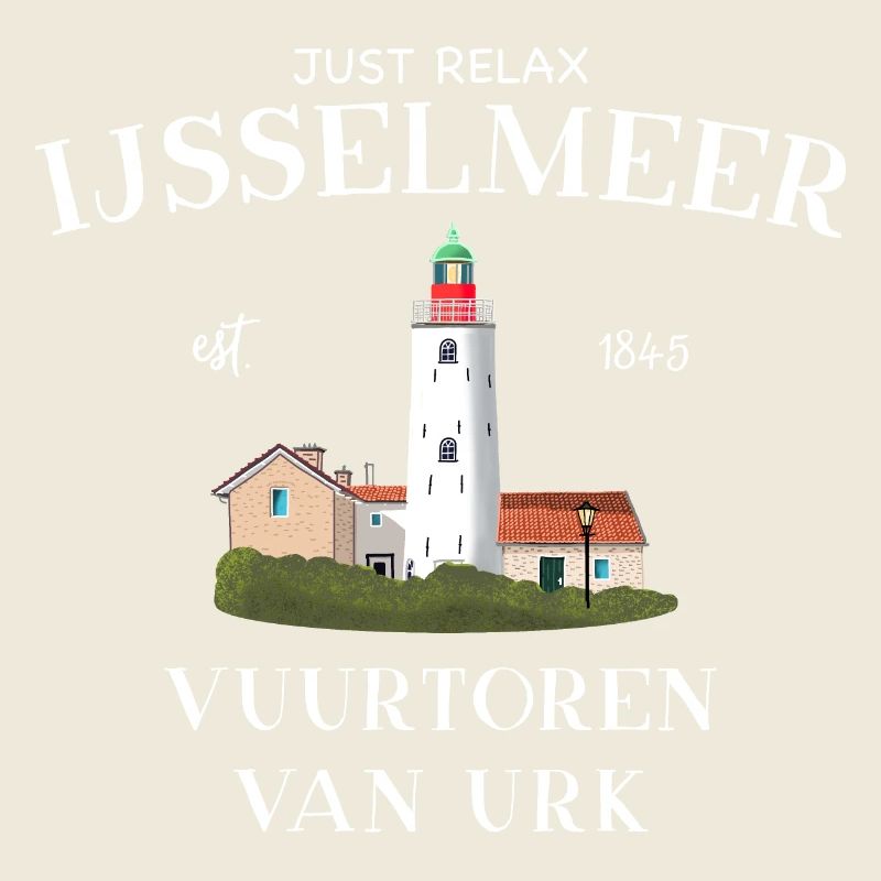 Urk Lighthouse, IJsselmeer Netherlands, Drawing
