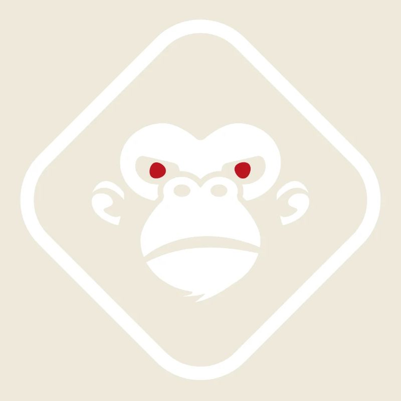 Gorilla logo dark background