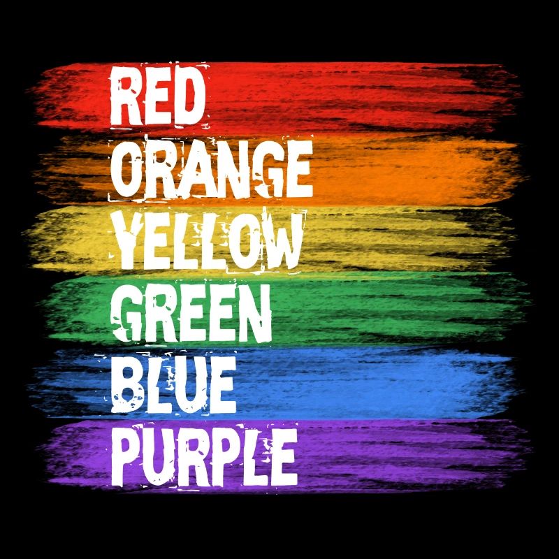 Rainbow Colors Stripe Art