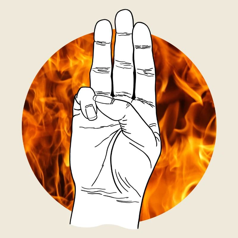 Hommage de signe de la main par Panem Hunger Games