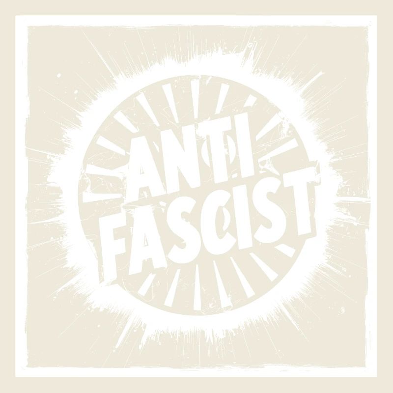ANTIFASCISTE Kreis Stern