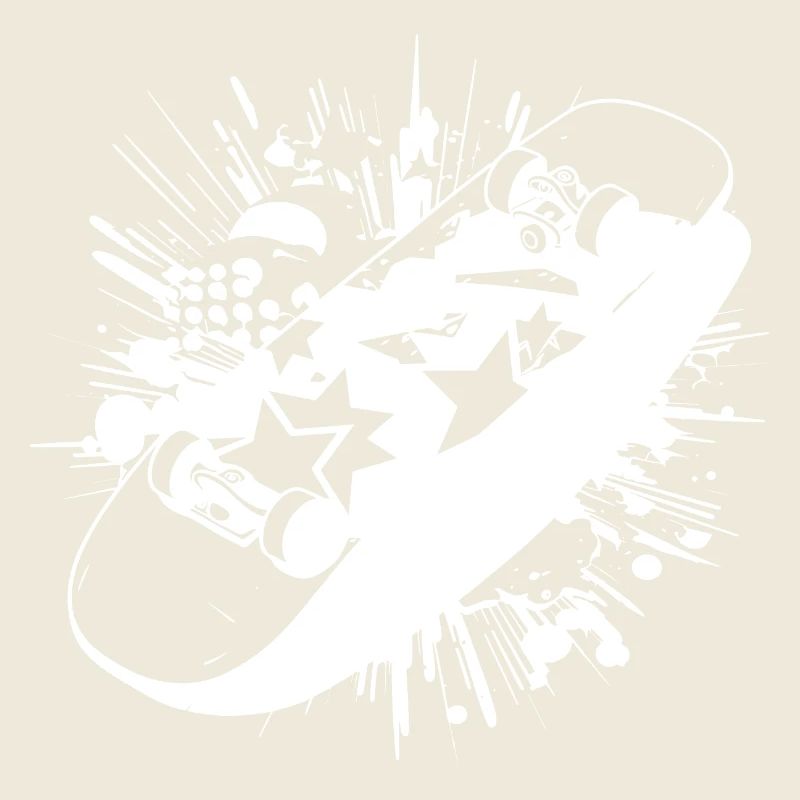 Blobs de peinture de skateboard