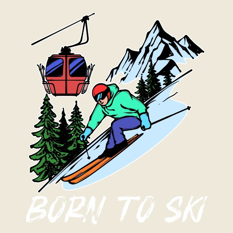 Wintersport Schifahren Statement Schifahrer Eis