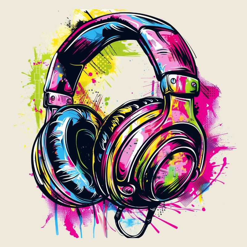 Graffiti Kopfhörer Headphones