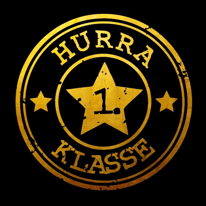 Hurrah 1st Class - Badge with Star - gold
