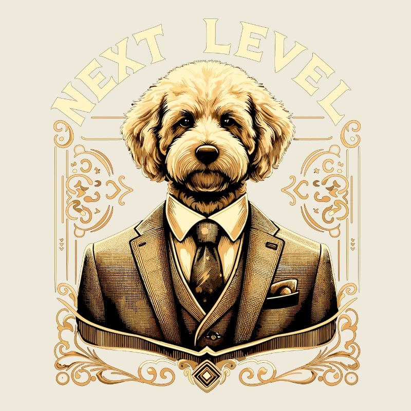 Goldendoodle Dog Next Level Suit Gift